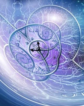 Time spirals Stock Illustration