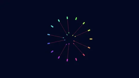 Time spirals a unique clock design with multiple smaller connected clocks Stock Footage 274174946