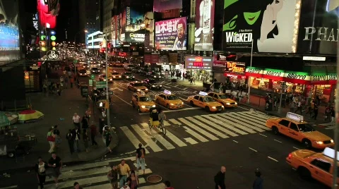 Time Square 4 Stock Footage 625671