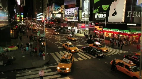 Time Square 5 Stock Footage 625669