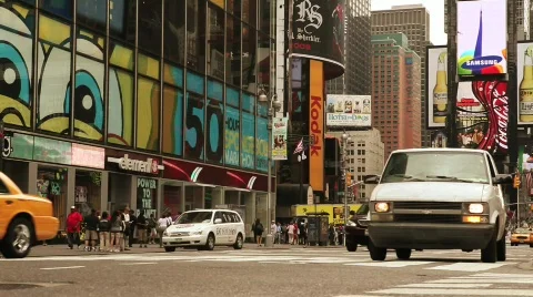 Time Square 9 Stock Footage 625664