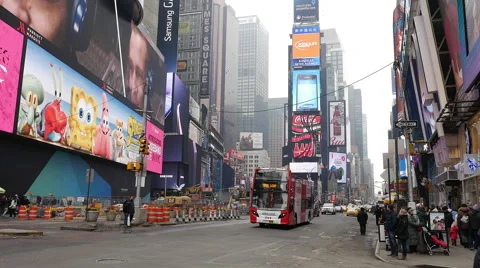 Time Square during the day Video stock 55513298