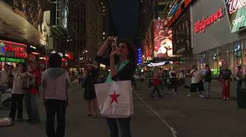 Time Square Stock Footage 39610107