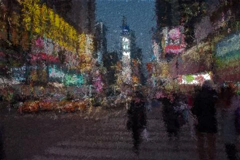 Time square. New York Stock Illustration