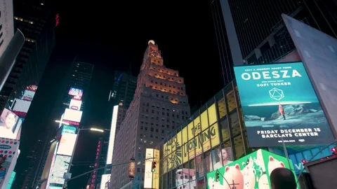 Time square at night Summer 2017 스톡 동영상 79849714