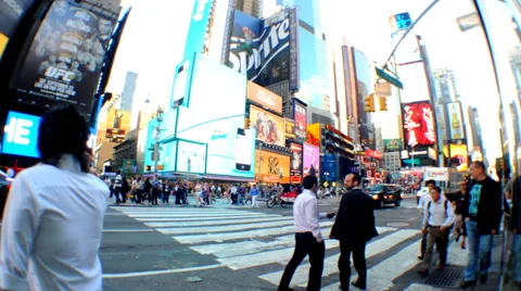 Time Square NYC Time Lapse Stock Footage 41511274