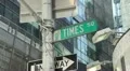 Time Square street sign HD Footage