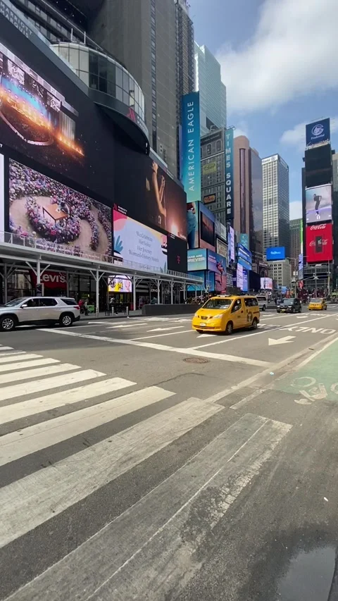 Time Square taxi Stock Footage 282677992