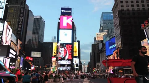 Time Square TIme Lapse Stock Footage 27466810