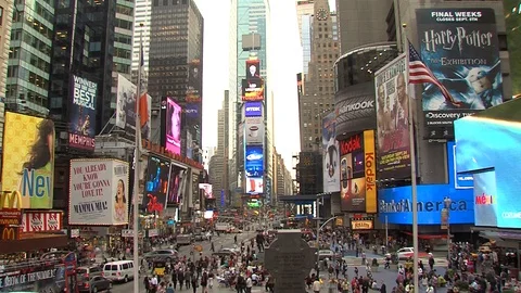Time square timelapse Stock Footage 128902505