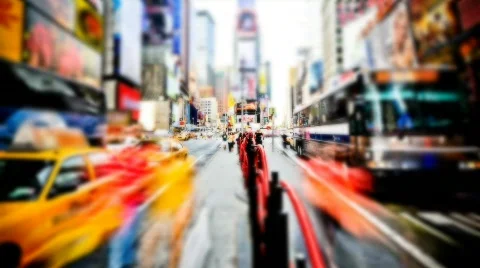 Time Square Vibrant time lapse  Video stock 308239