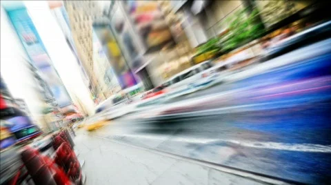 Time Square Vibrant time lapse - Looping Video stock 308240