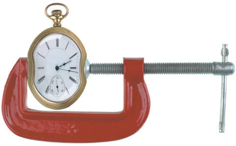 Time squeeze Foto stock