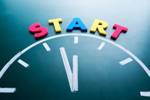 Time to start concept Fotos de archivo