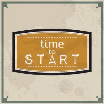 Time to start Illustrazione stock