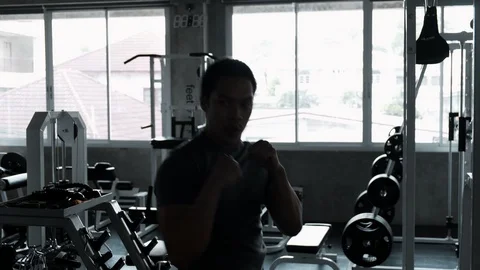 Time to start mma excerise. Stock Footage 103438299
