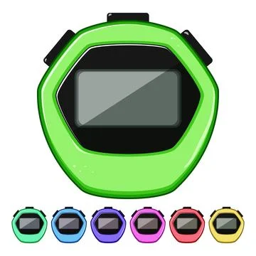 Time stopwatch cartoon vector graphic Illustrazione stock