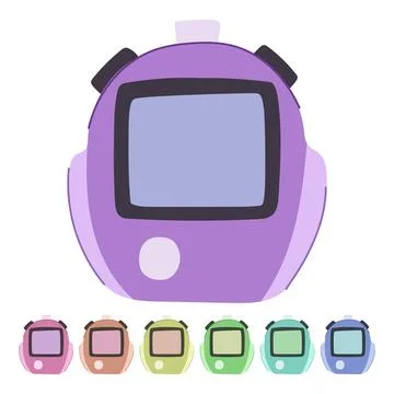 Time stopwatch vector cartoon graphic Illustrazione stock