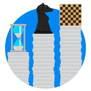 Time strategy and tactics Stock Illustration