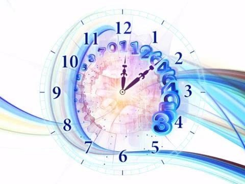 Time stream Illustrazione stock