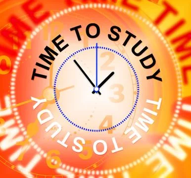 Time to study showing educated school and develop Stockillustratie