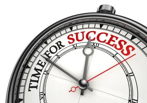Time for success concept clock Stock Illustration