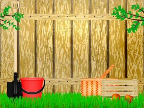 Time to the summer cottage Stock Illustration