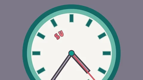 Time For Support Concept Clock Animation 動画素材 342352035