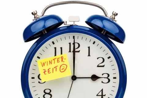 Time switch to winter time Stock Photos