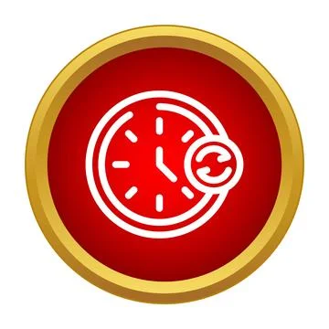 Time synchronization refresh update with reload arrows 스톡 일러스트