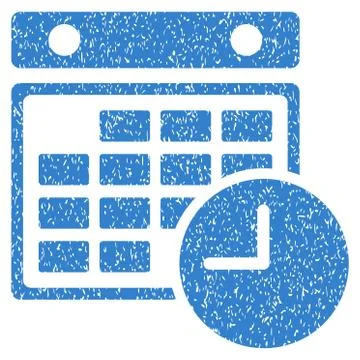 Time Table Grainy Texture Icon Stock Illustration