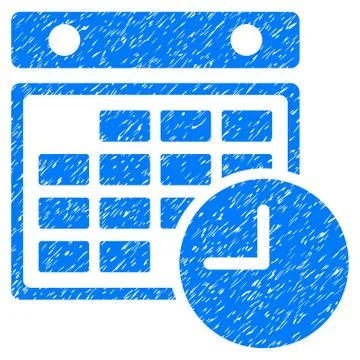Time Table Grunge Icon Stock Illustration
