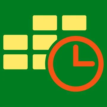 Time Table Icon Illustrazione stock