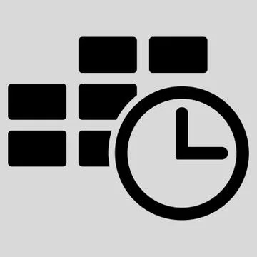 Time Table Icon Illustrazione stock