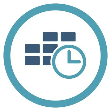 Time Table Icon Illustrazione stock