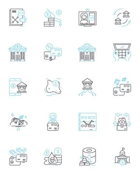 Time table linear icons set. Schedule, Planner, Calendar, Diary, Agenda, Program Illustration