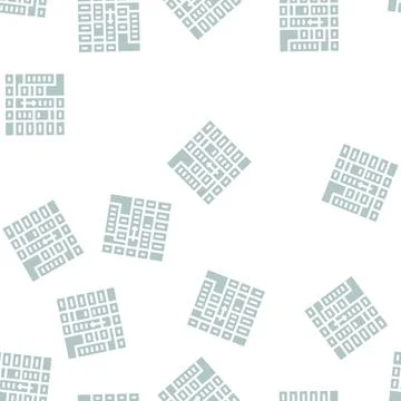 Time table for planning glyph vector seamless pattern Illustrazione stock
