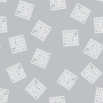 Time table for planning line vector seamless pattern Illustrazione stock