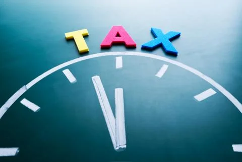 Time for tax concept 스톡 사진