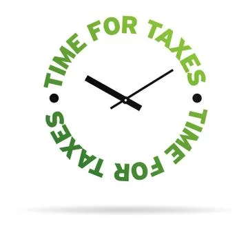 Time for taxes Stock Illustration