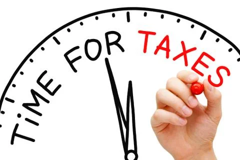 Time for taxes Stock-Fotos