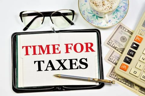 Time for taxes. Stock Photos
