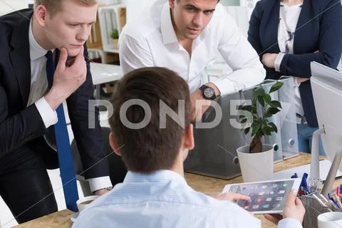 Time of team brain storming Stock Photos