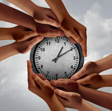 Time Teamwork Concept Stock-Illustration