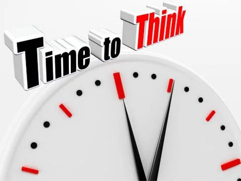 Time to Think Stock Illustration