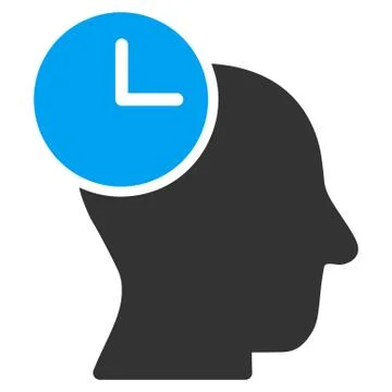 Time Thinking Icon Stock Illustration