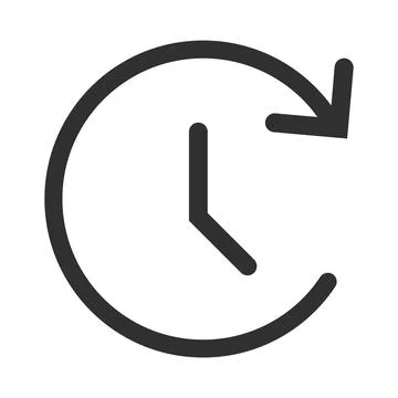 Time timer black vector design Stock Illustration