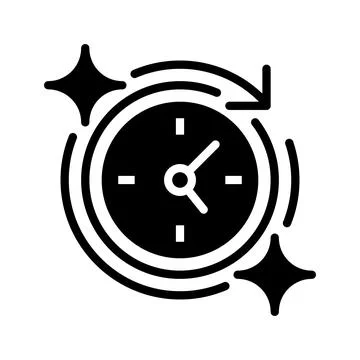 Time Tracker Line Icon, Outline Symbol for Task Monitoring, Work Logging, P.. Stock Illustration