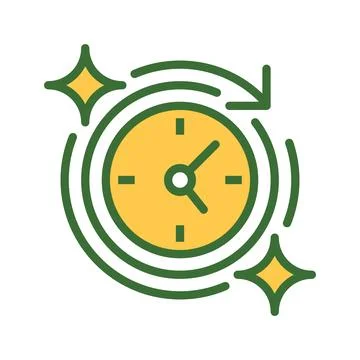 Time Tracker Line Icon, Outline Symbol for Task Monitoring, Work Logging, P.. Stock Illustration