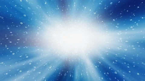 Time travel with binary numbers animation Video stock 132016479